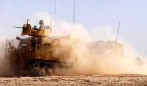 Tankies in Helmand start work in the Warthog vehicle