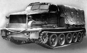 Soviet-made AT-T artillery tractor