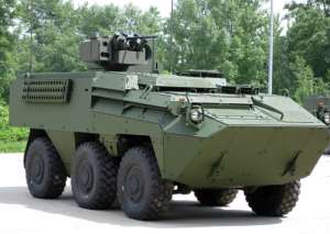 Pandur with Elbit Systems 12.7 mm LWS