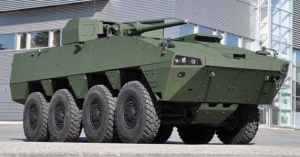 Patria presents a unique combination of Patria AMV and the new KONGSBERG PROTECTOR at Eurosatory 2010