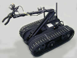 Remore-controlled armed robot