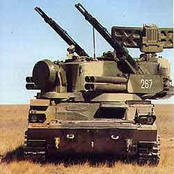 Tunguska-M1 Air Defence Systems