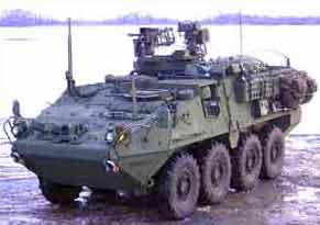 Stryker wheeled combat vehicle