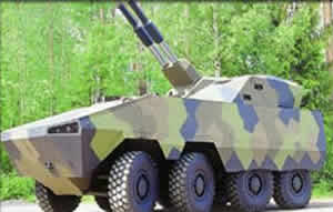 AMOS-AMV Mortar Vehicle