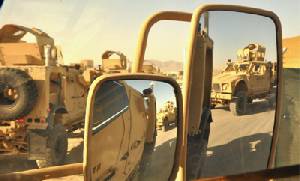 U.S. Mine Resistant Ambush Protected (MRAP) vehicles in Afghanistan