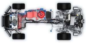 Компоновочная схема Porsche GT3R